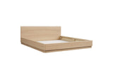 YR-1006-21-0 Round Off King Bed Light Oak Brown