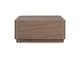 YR-1007-03 Round Off Coffee Table Walnut Brown
