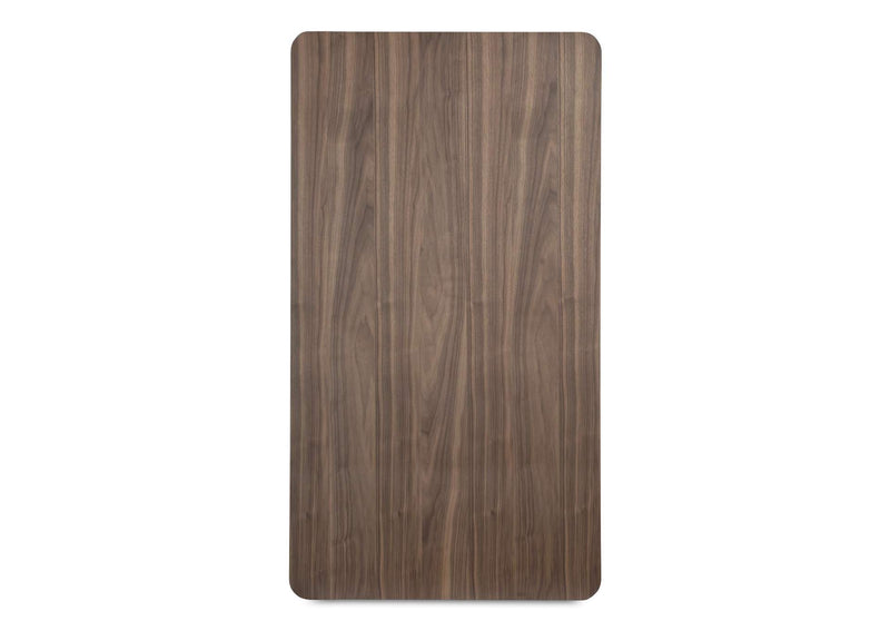YR-1007-03 Round Off Coffee Table Walnut Brown