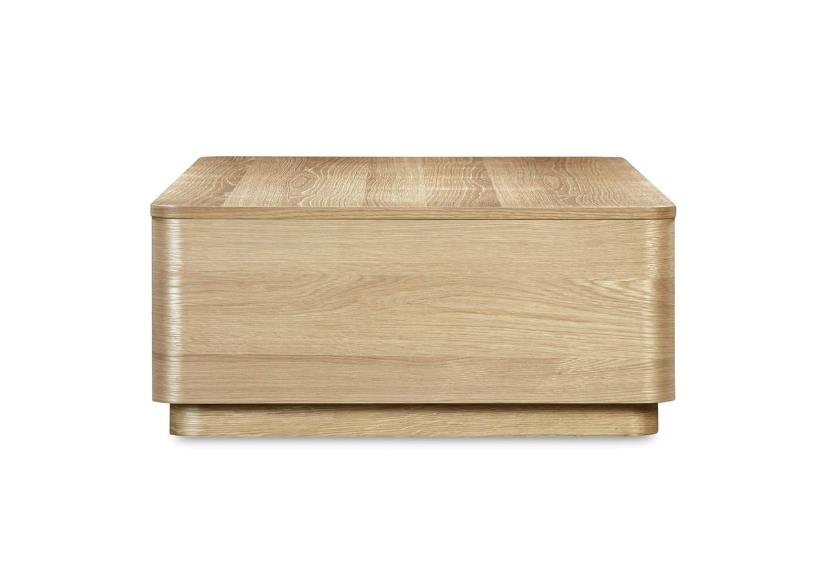 YR-1007-24 Round Off Coffee Table Natural Oak