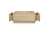 YR-1007-24 Round Off Coffee Table Natural Oak