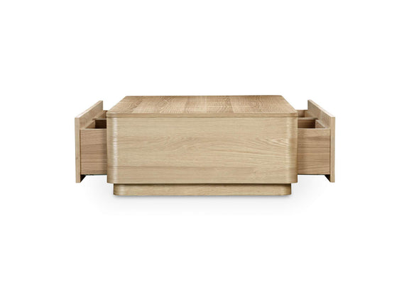 YR-1007-24 Round Off Coffee Table Natural Oak