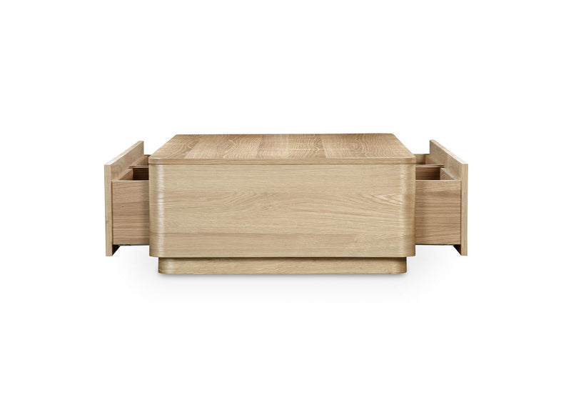 YR-1007-24 Round Off Coffee Table Natural Oak