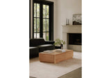 YR-1007-24 Round Off Coffee Table Natural Oak