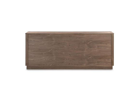 YR-1008-03 Round Off Sideboard Walnut Brown