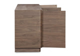 YR-1008-03 Round Off Sideboard Walnut Brown