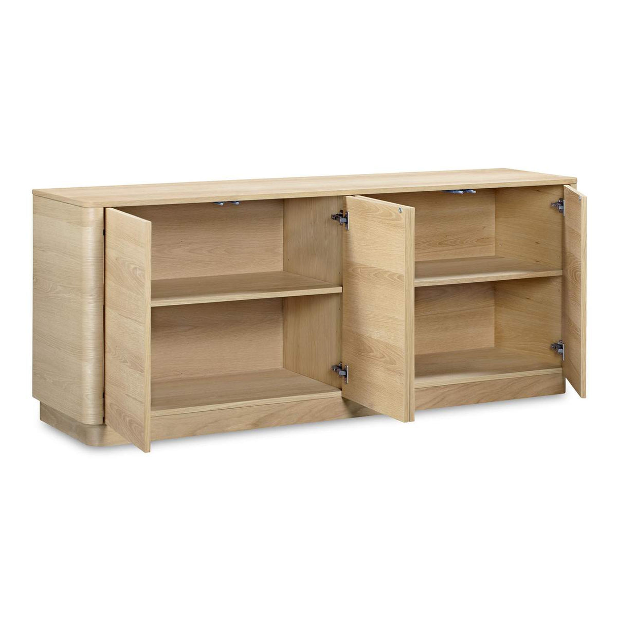 YR-1008-24 Round Off Sideboard Natural Oak