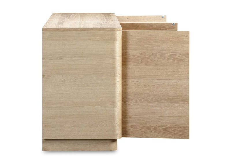 YR-1008-24 Round Off Sideboard Natural Oak
