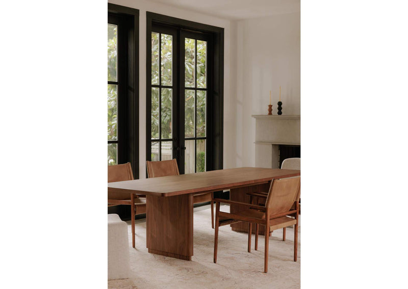 YR-1009-03-0 Round Off Small Dining Table Walnut Brown