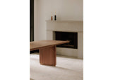 YR-1009-03-0 Round Off Small Dining Table Walnut Brown