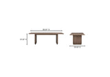 YR-1009-03-0 Round Off Small Dining Table Walnut Brown
