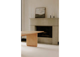 YR-1009-24-0 Round Off Small Dining Table Natural Oak