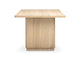 YR-1009-24-0 Round Off Small Dining Table Natural Oak