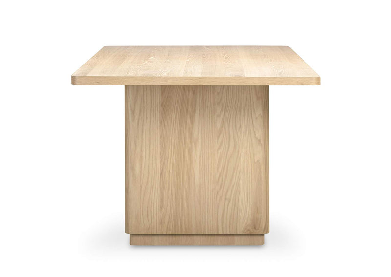 YR-1009-24-0 Round Off Small Dining Table Natural Oak