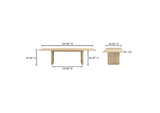 YR-1011-24-0 Round Off Large Dining Table Natural Oak