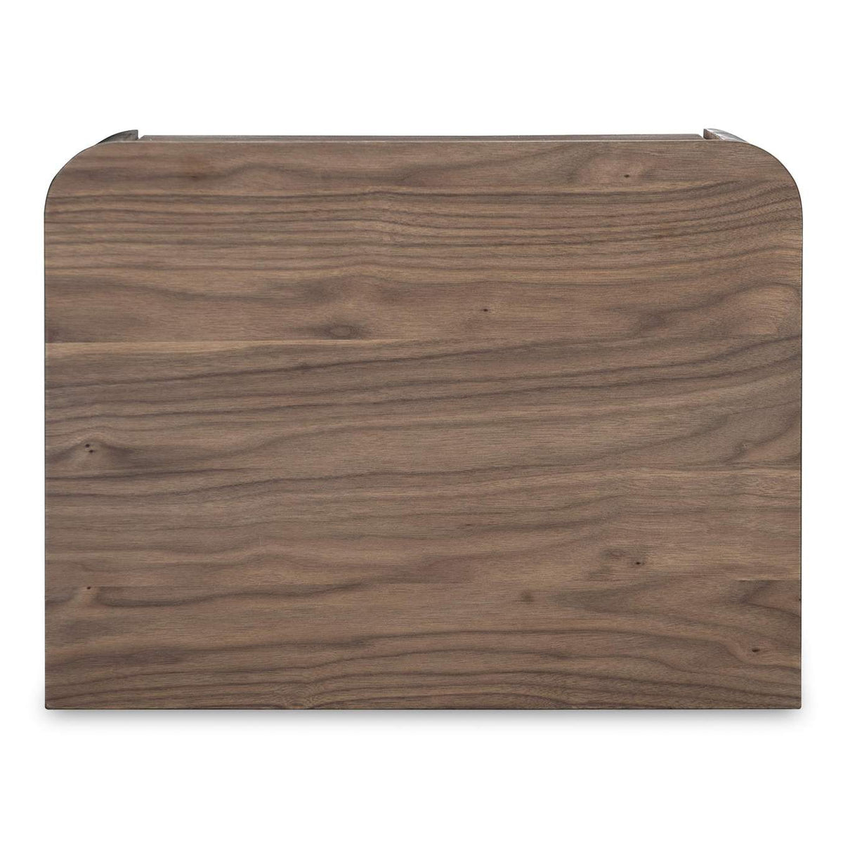 YR-1013-03 Round Off Tall Nightstand Walnut Brown