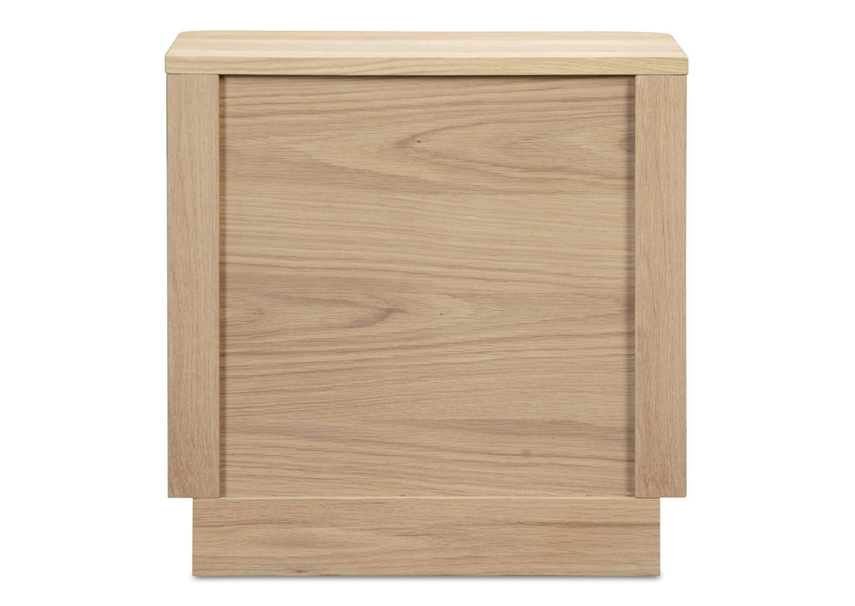 YR-1013-24 Round Off Tall Nightstand Natural Oak