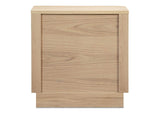 YR-1013-24 Round Off Tall Nightstand Natural Oak