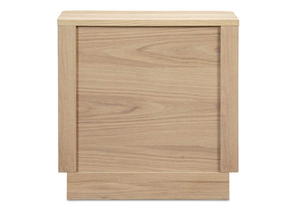 YR-1013-24 Round Off Tall Nightstand Natural Oak