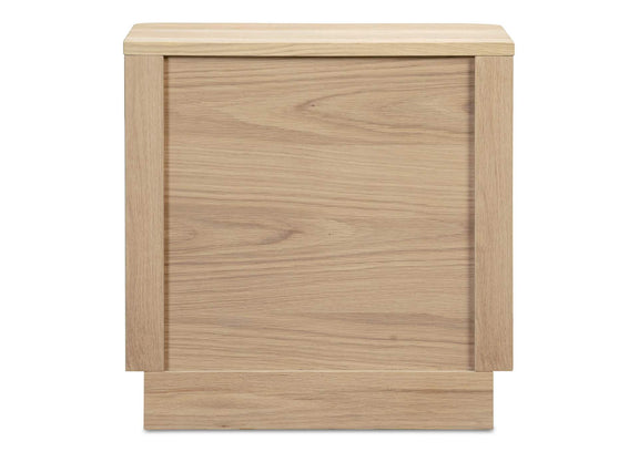 YR-1013-24 Round Off Tall Nightstand Natural Oak