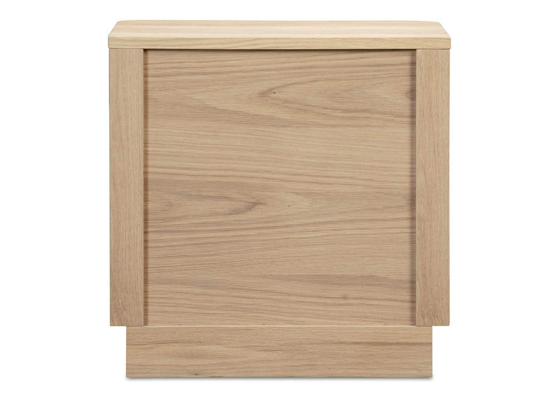 YR-1013-24 Round Off Tall Nightstand Natural Oak