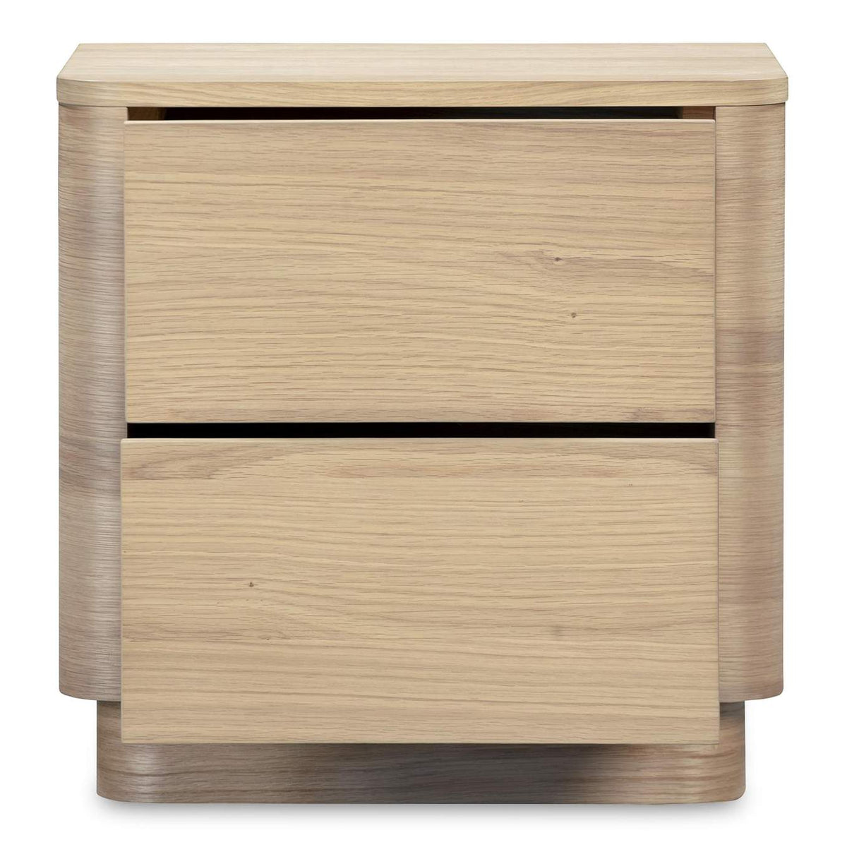 YR-1013-24 Round Off Tall Nightstand Natural Oak