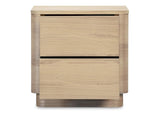 YR-1013-24 Round Off Tall Nightstand Natural Oak