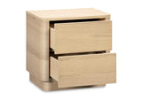 YR-1013-24 Round Off Tall Nightstand Natural Oak