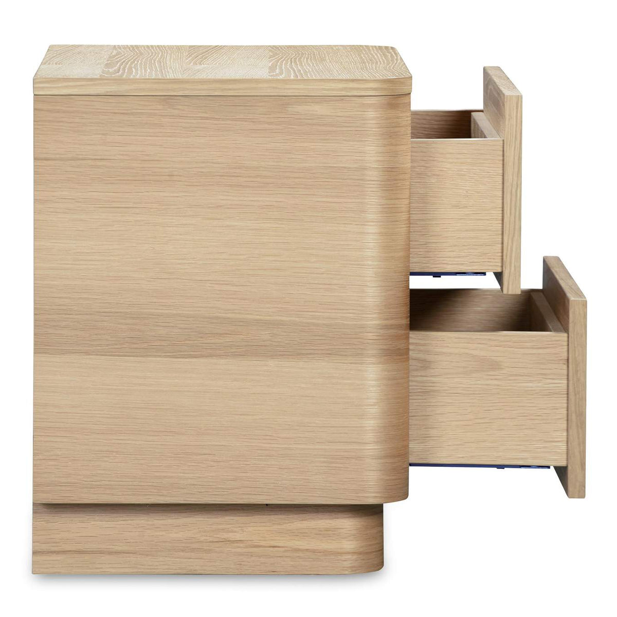 YR-1013-24 Round Off Tall Nightstand Natural Oak