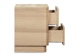 YR-1013-24 Round Off Tall Nightstand Natural Oak