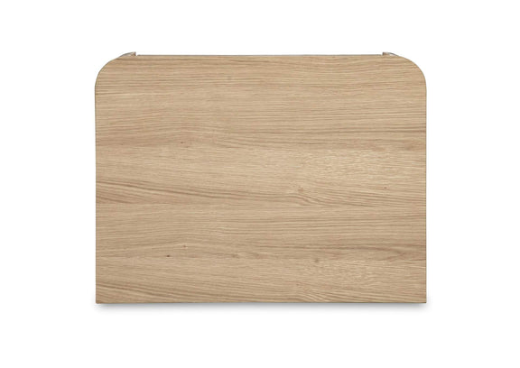 YR-1013-24 Round Off Tall Nightstand Natural Oak