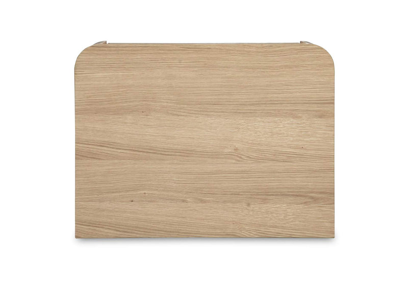 YR-1013-24 Round Off Tall Nightstand Natural Oak