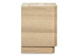 YR-1013-24 Round Off Tall Nightstand Natural Oak
