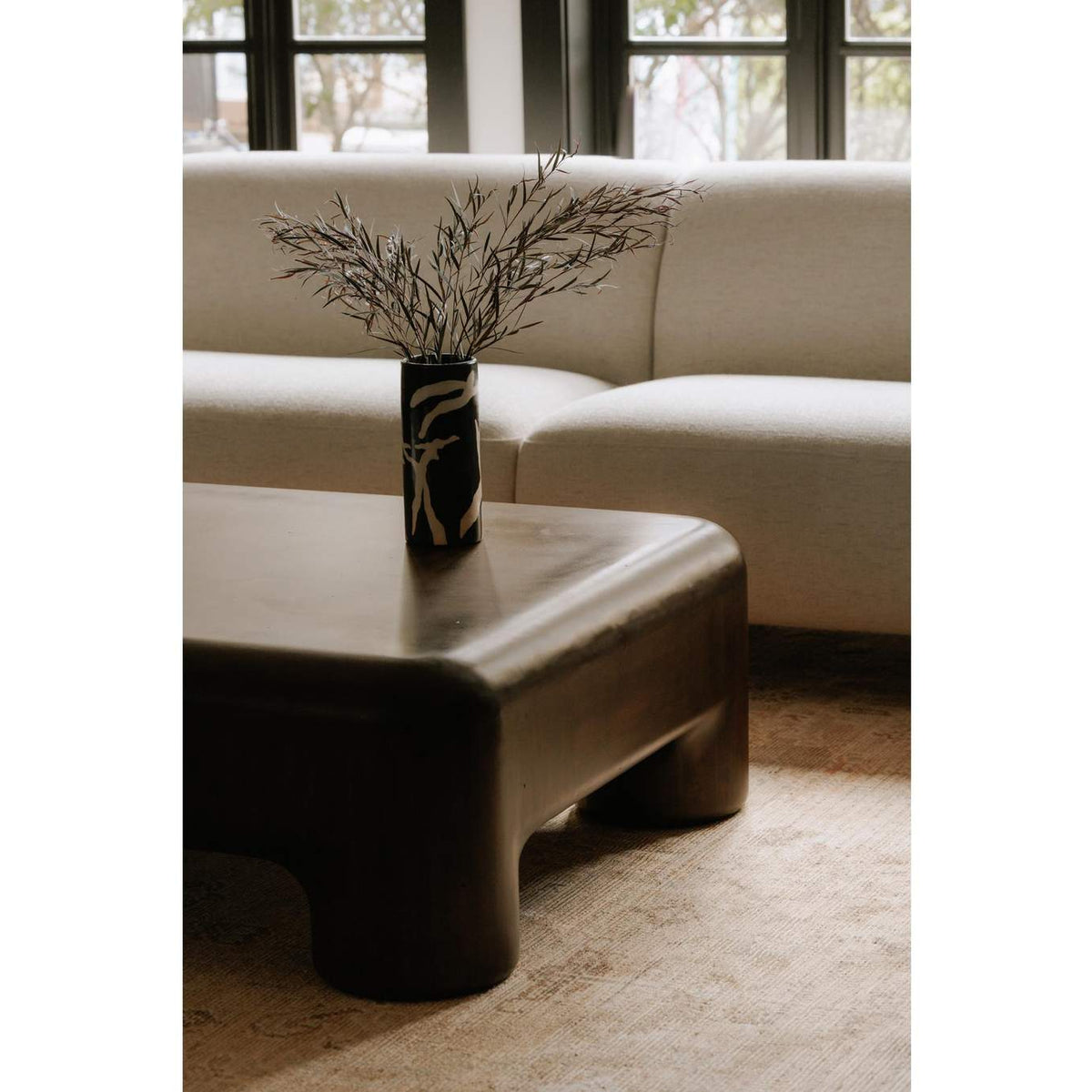 YR-1014-20 Rowan Coffee Table Dark Brown