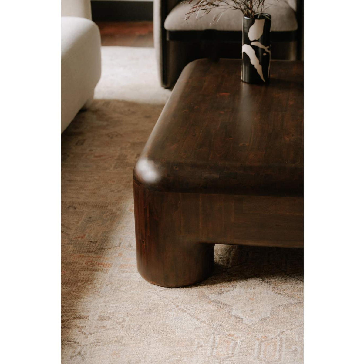 YR-1014-20 Rowan Coffee Table Dark Brown