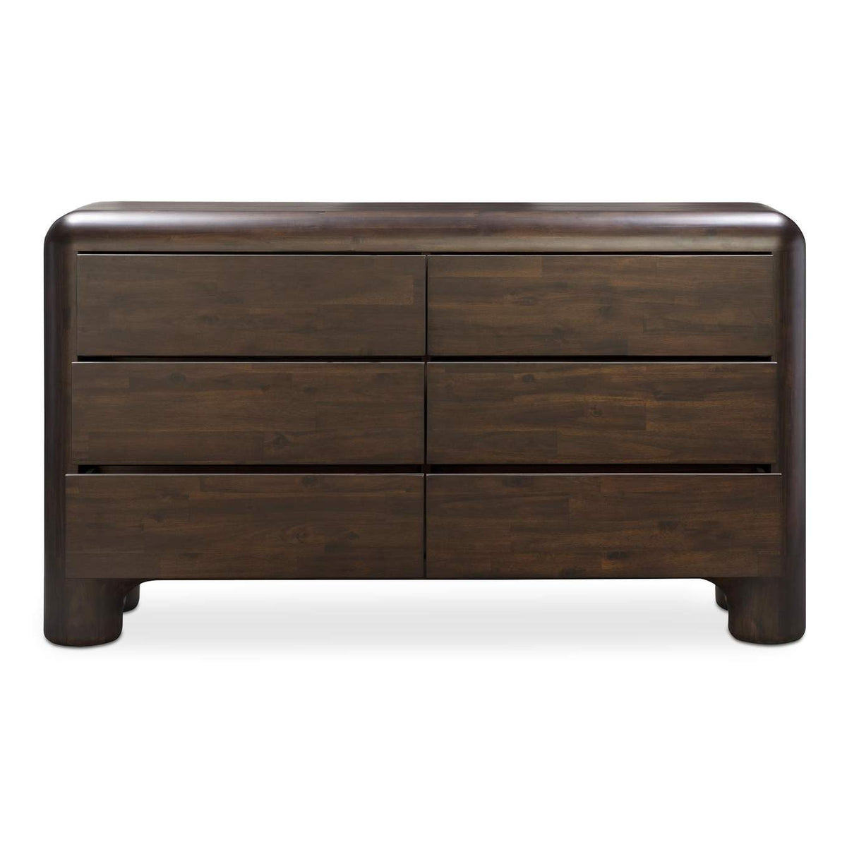YR-1015-20 Rowan 6 Drawer Dresser Dark Brown