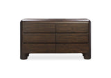 YR-1015-20 Rowan 6 Drawer Dresser Dark Brown