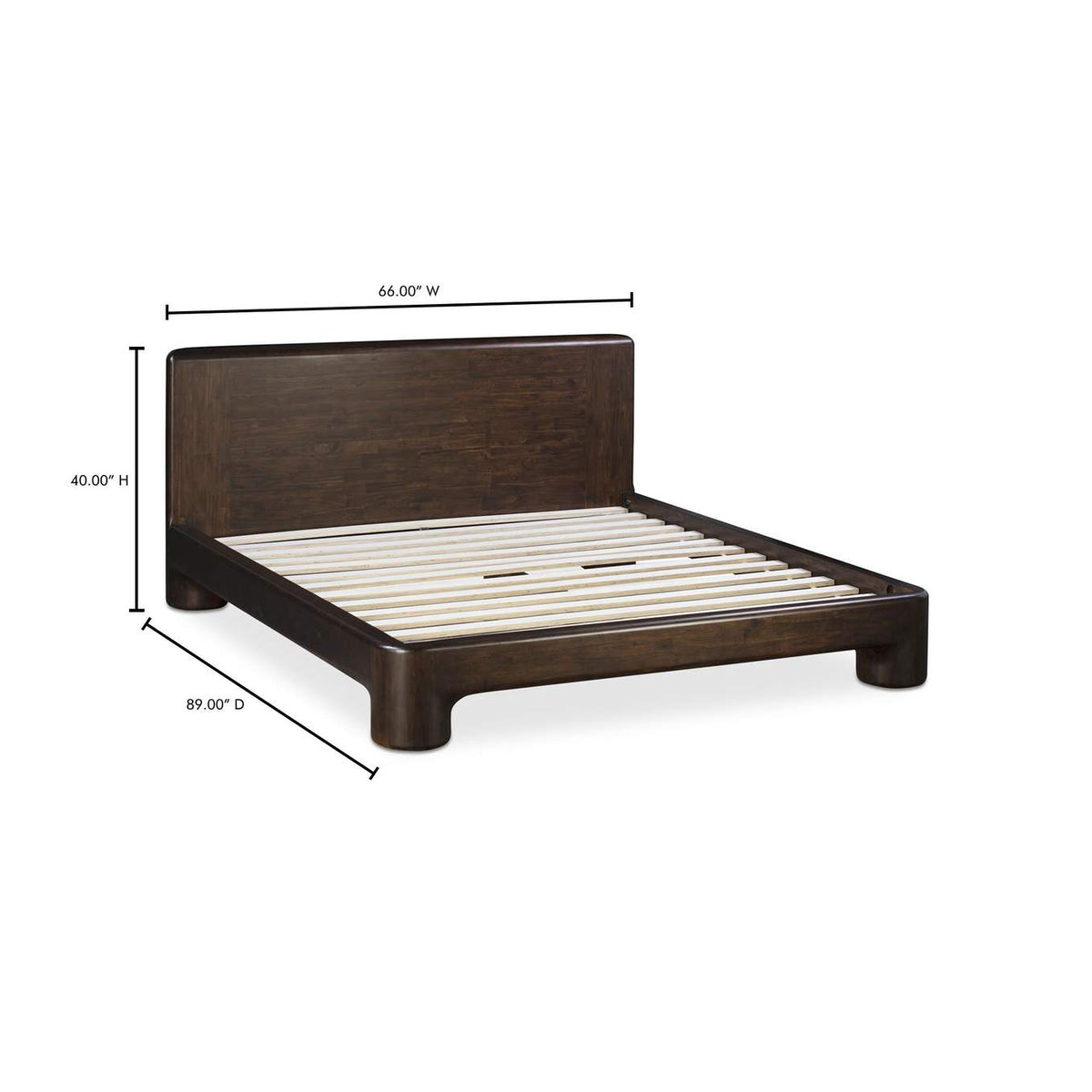 YR-1017-20-0 Rowan Bed Queen Dark Brown