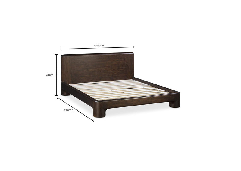 YR-1017-20-0 Rowan Bed Queen Dark Brown