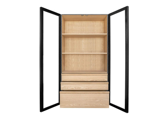 YR-1021-37 Charlotte Tall Cabinet Black