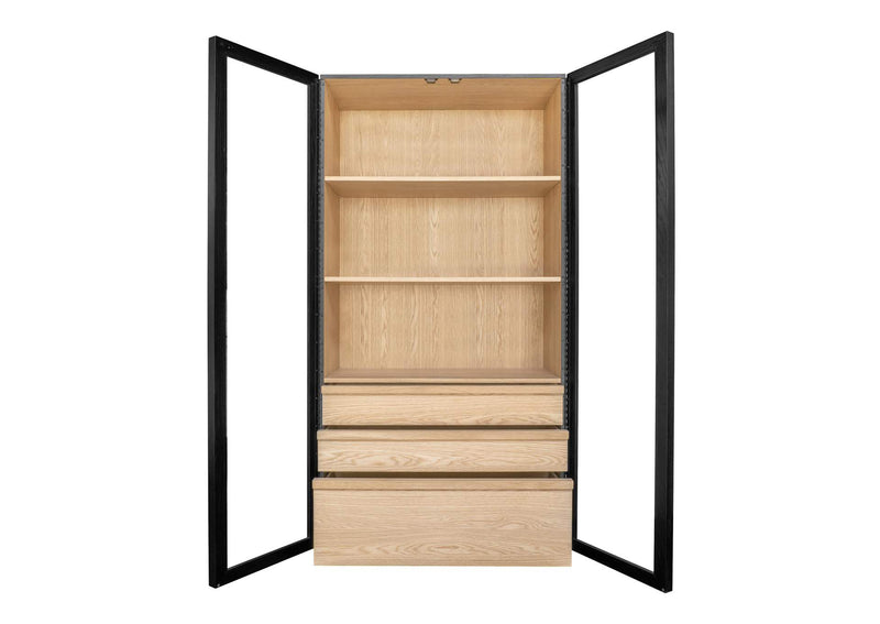 YR-1021-37 Charlotte Tall Cabinet Black