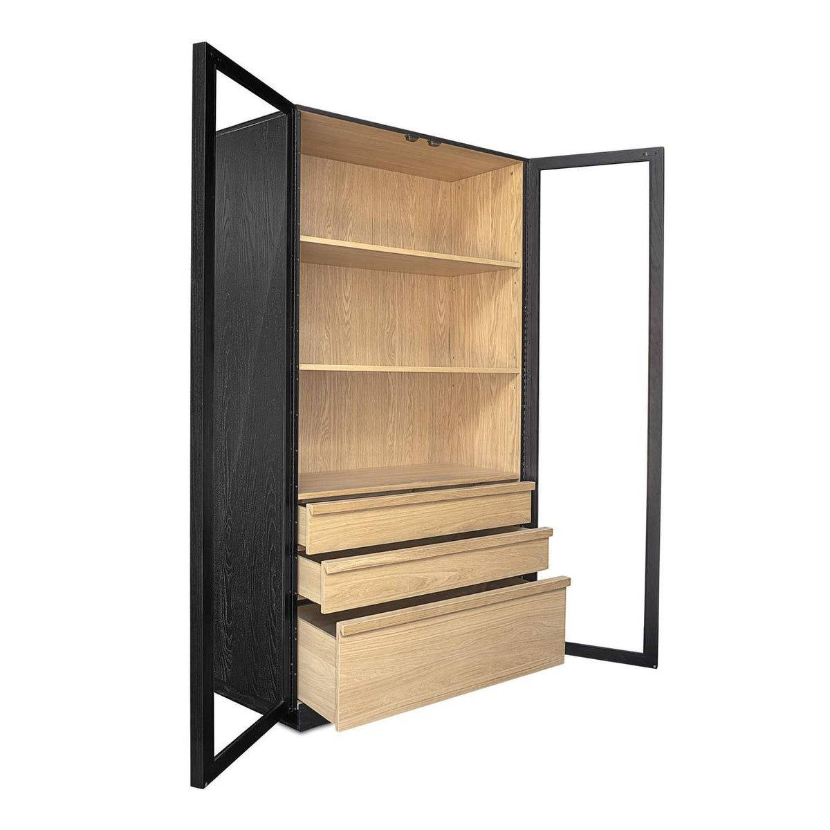 YR-1021-37 Charlotte Tall Cabinet Black