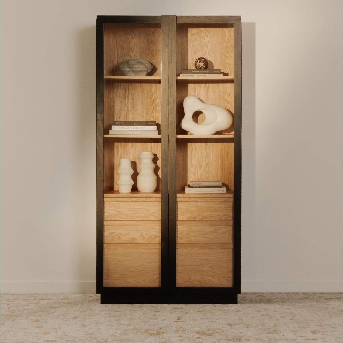 YR-1021-37 Charlotte Tall Cabinet Black