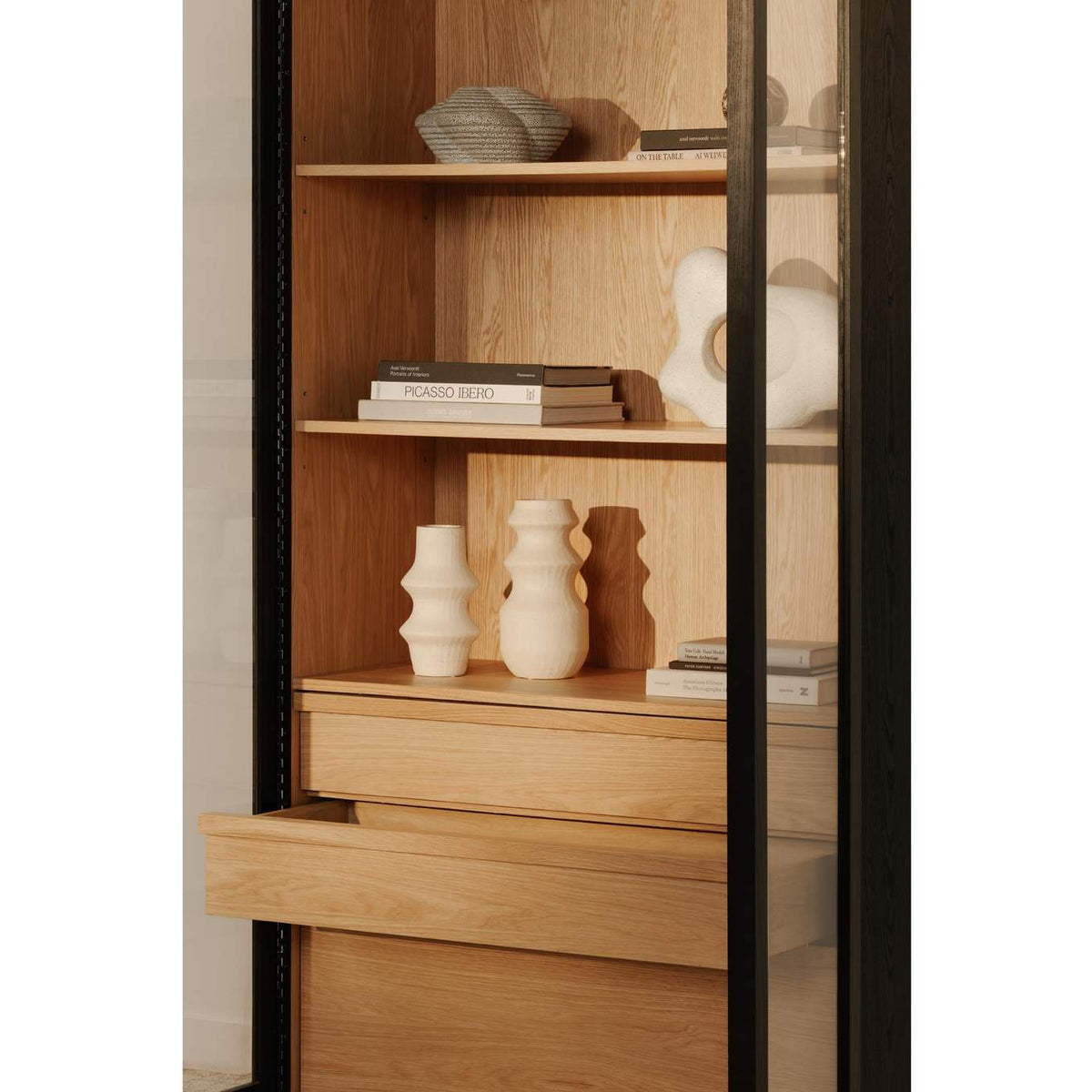 YR-1021-37 Charlotte Tall Cabinet Black