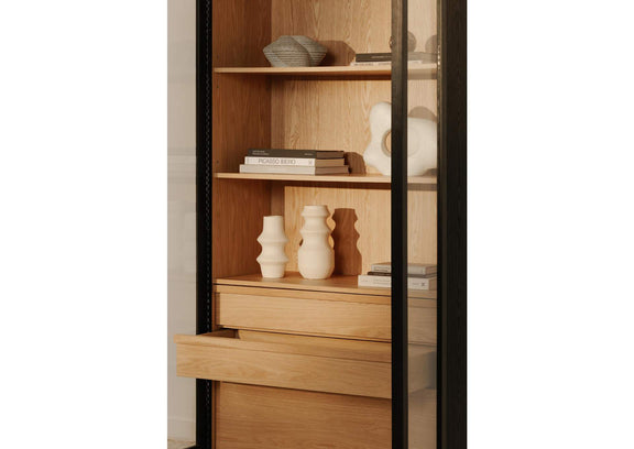 YR-1021-37 Charlotte Tall Cabinet Black