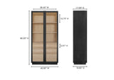 YR-1021-37 Charlotte Tall Cabinet Black