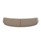 Zelda 2PC Modular Curved Armless Chaise in Light Camel Performance Velvet w/ (2) Accent Pillow Balls