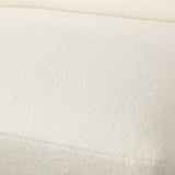 Zia 5PC Corner Sectional in Ivory Sherpa Fabric