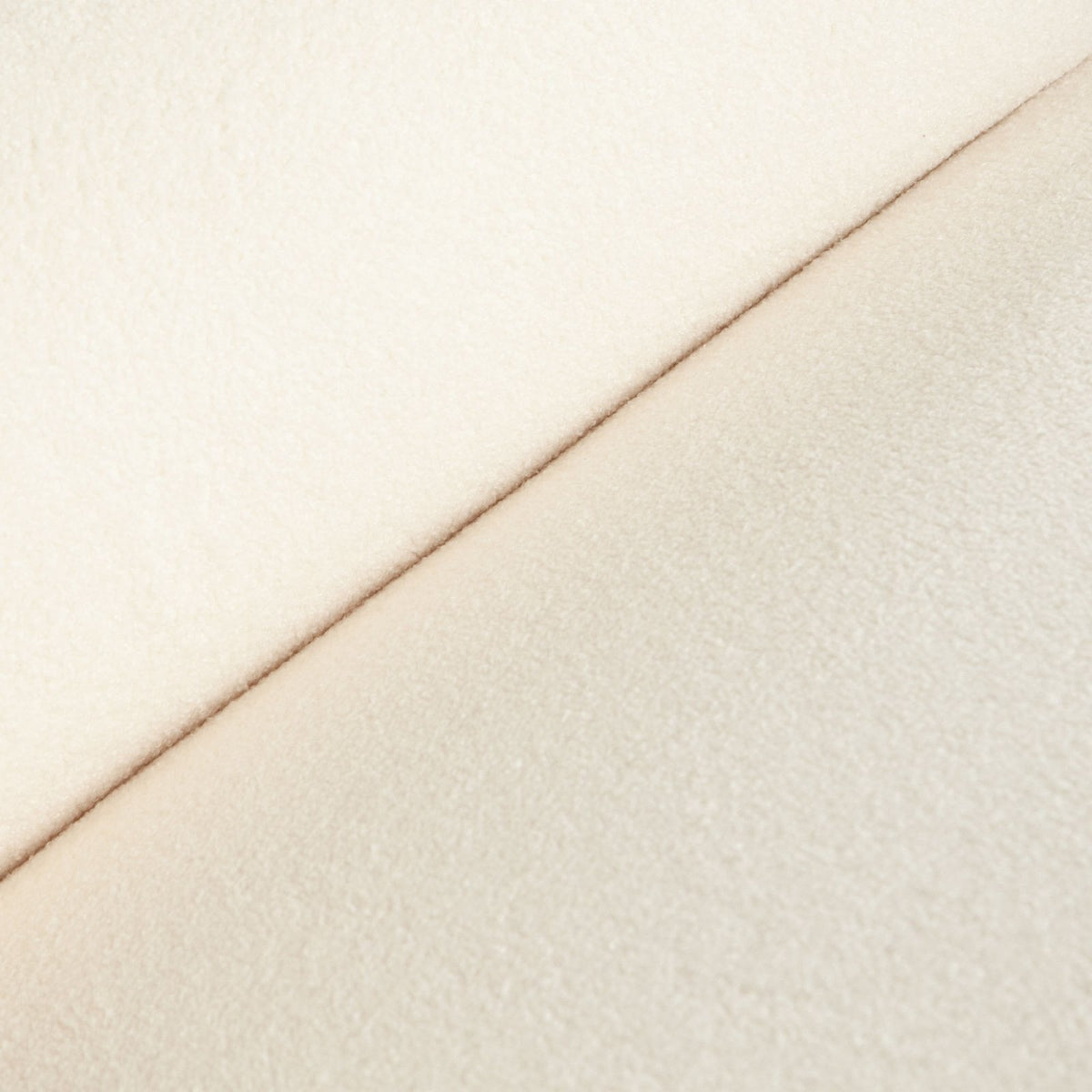 Zia Armless Chair in Ivory Sherpa Fabric