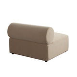 Zia Armless Chair in Light Camel Performance Velvet Fabric